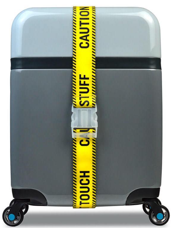 Современный ремень для чемодана BG Berlin LUGGAGE/Caution, Bg007-02-129, желтый, фото 1