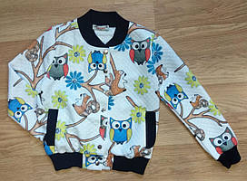 Стильний бомбер для дівчинки (на зріст 128 см) Туреччина