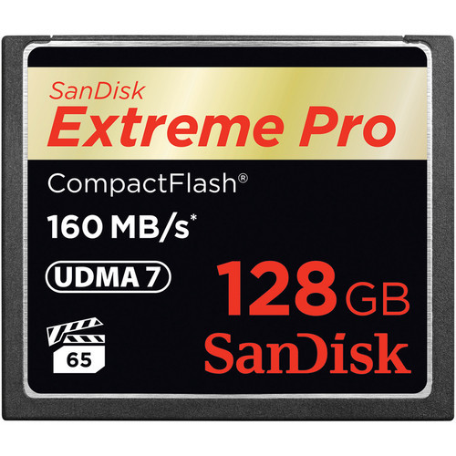 Карта пам’ яті SanDisk 128GB Extreme Pro CompactFlash Memory Card (160MB/s)