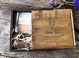 Дерев'яне паковання для світлин 10*15 і флешки, фото 5