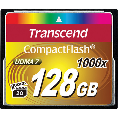 Карта пам' яті Transcend 128GB CompactFlash Memory Card Ultimate 1000x UDMA, фото 1