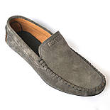Акція Чоловічі мокасини сірі замшеві стильні весняна взуття Rosso Avangard Alberto Grey, фото 2