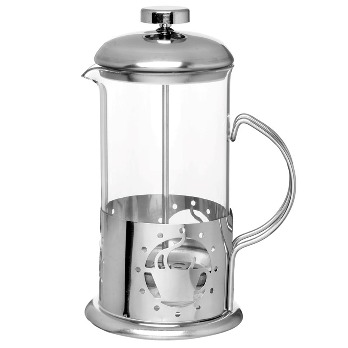 Френч-прес для чаю та кави "Кавовий орнамент" 350 мл, фото 1