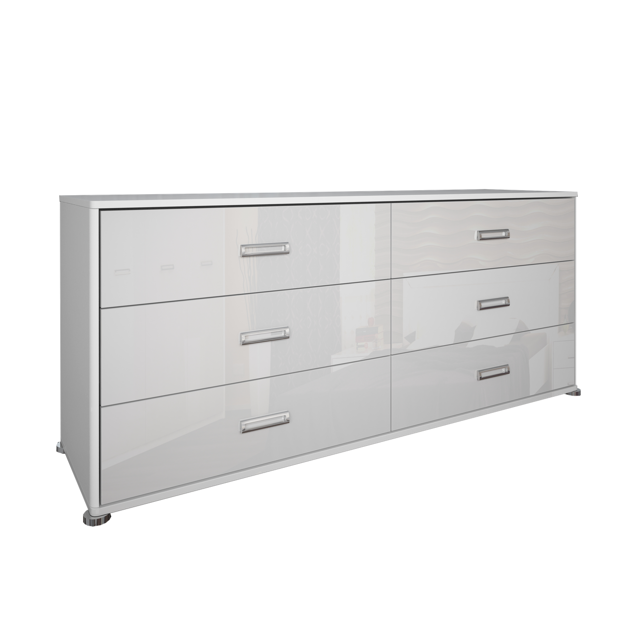 Комод з ДСП/МДФ в спальню, вітальню, дитячу Белла 6Ш Миро-Марк, фото 1