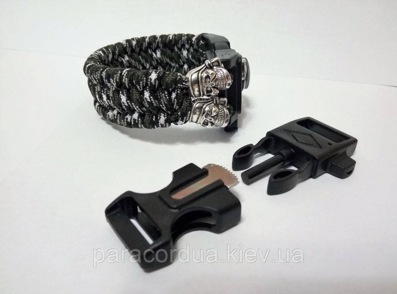 Браслет виживання з паракорда 4 в 1, з Бусиною