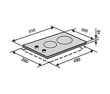 Склокерамічна варильна поверхня VENTOLUX VB 62 K, фото 3