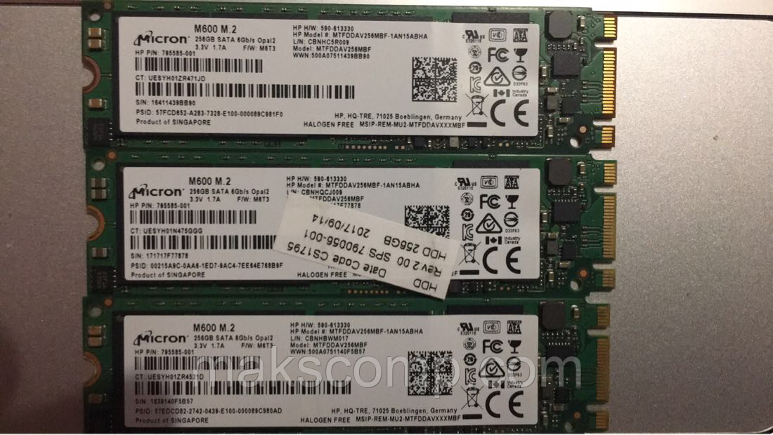 SSD Micron M600 2280 256GB m.2 SATAIII MLC MTFDDAV256MBF ID