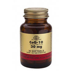 Коензим Q-10 капсули 30 мг, 30 шт., Согар/Solgar
