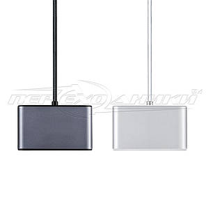 Premium HUB Type-C to 4 USB 2.0 ports, ганчірний кабель, 1 м, фото 2