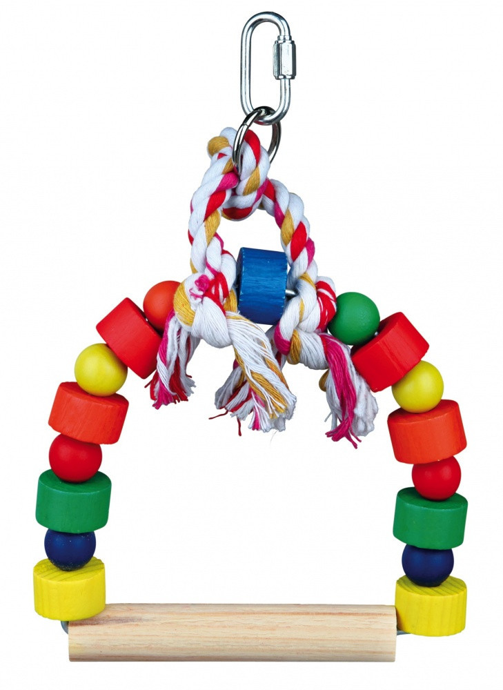 Гойдалки Trixie Arch Swing для птахів дерев'яні, 13х19 см