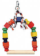Гойдалки Trixie Arch Swing для птахів дерев'яні, 20х29 см