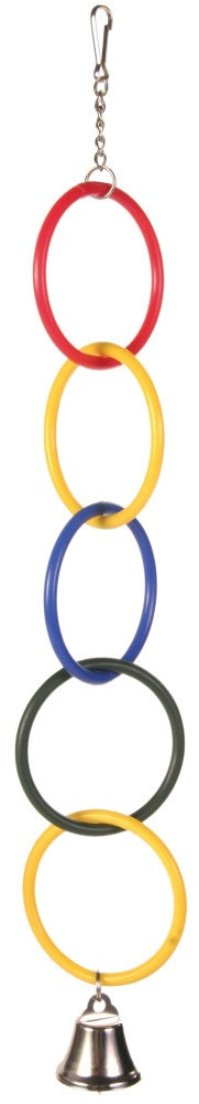 Іграшка Trixie Toy Rings для птахів з дзвіночком, 25 см