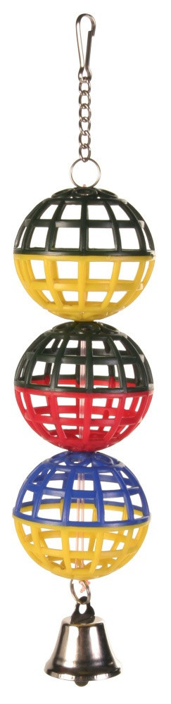 Іграшка Trixie 3 Lattice Balls для птахів пластикова, 16 см