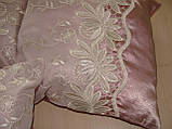 Комплект декоративних подушок Firanka Hand Made з мереживом 33х33см 2шт 48х32см 1шт бузкові (п_0347), фото 3