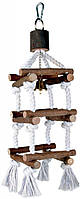 Сходи Trixie Tower with Rope для птахів дерев'яна на канаті, 34 см