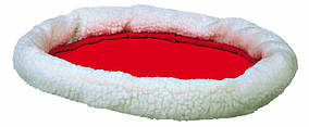 Лежак Trixie Cuddly Bed штучна шерсть і нейлон, червоний, 47х38 см