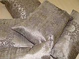Комплект декоративних подушок Firanka Damask 41х28см 3шт 41х22см 1шт 23х30 см1шт сірий (п_0424), фото 3