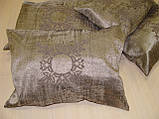 Комплект декоративних подушок Firanka Damask 41х28см 3шт 41х22см 1шт 23х30 см1шт сірий (п_0424), фото 4