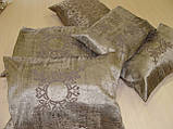 Комплект декоративних подушок Firanka Damask 41х28см 3шт 41х22см 1шт 23х30 см1шт сірий (п_0424), фото 5