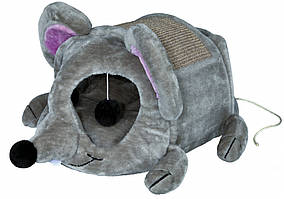 Будиночок Trixie Lukas Cuddly Cave плюшевий, з когтеточку, 35х33х65 см