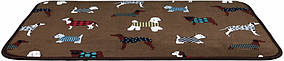 Килимок для тварин Trixie FunDogs Lying Mat плюшевий, коричневий 70х50 см (37123)