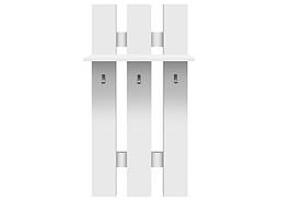 Вішак для одежі в передпокій з ДСП/МДФ WIE/60 білий/дуб Сонома ТОР-МІХ ВМВ Холдінг