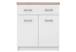 Комод у вітальню ДСП/МДФ KOM 2D1S_60 білий/дуб Сонома ТОР-МІХ ВМВ Холдінг