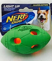 Іграшка Hagen Nerf LED Bash Football для собак з підсвічуванням, 10 см