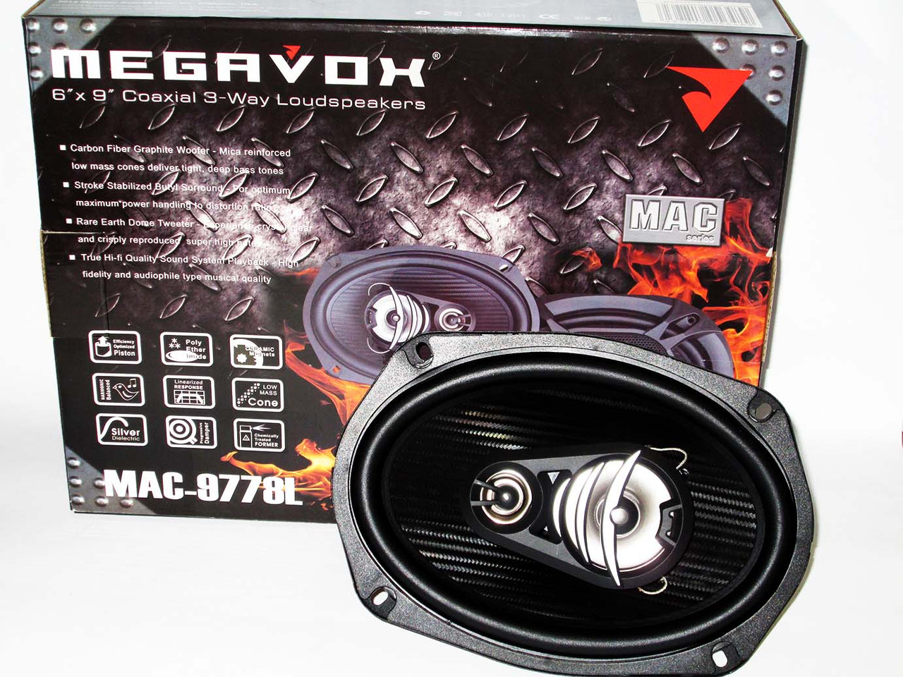 MEGAVOX MAC-9778L 6х9 овали (300W) трьохсмугові, фото 1