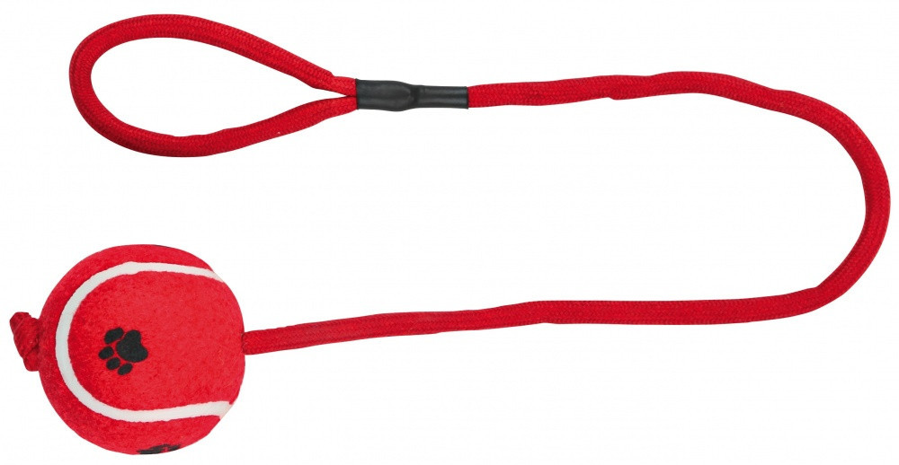 М'яч Trixie Tennis Ball on a Rope для собак, на канаті, 6х50 см