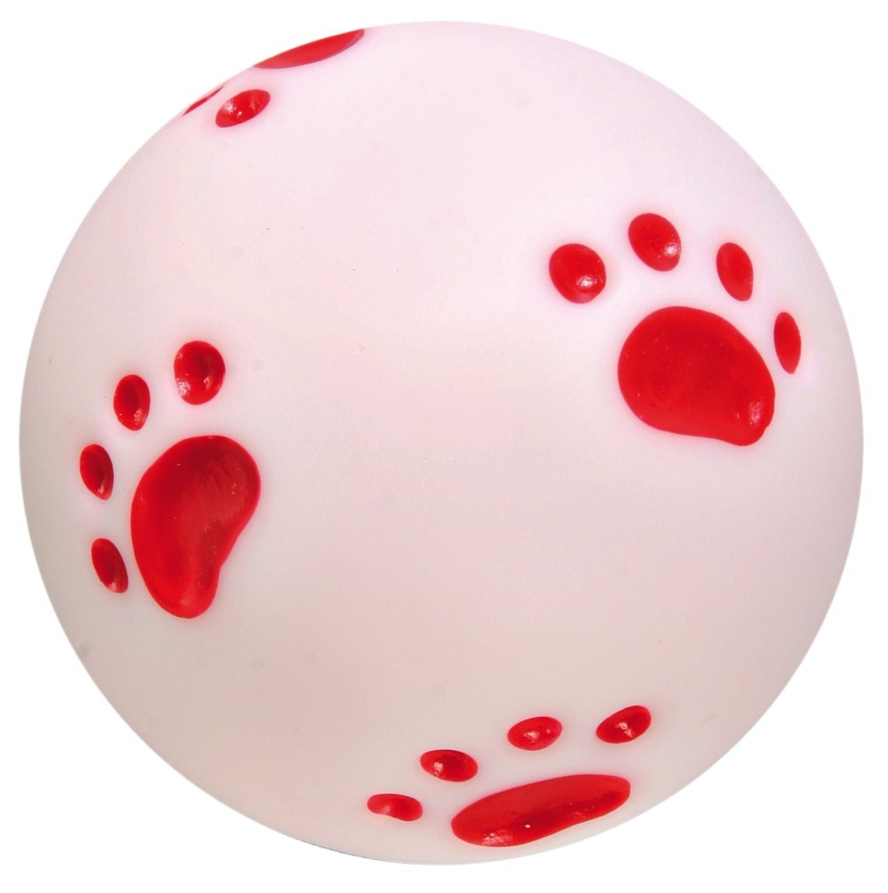 М'яч Trixie Paw Ball для собак вініловий, з малюнком, 10 см