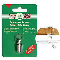 Брелок-адресник Karlie-Flamingo Adresstube Deluxe Id Tag для собак хромований, 36 мм