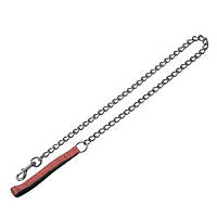 Повідець-ланцюг Karlie-Flamingo ChainLead Soft Grip для собак червоний, 120 см