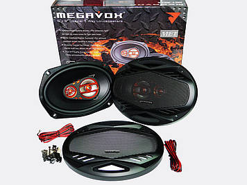 MEGAVOX MET-9674 6х9 овали (300W) трьохсмугові