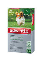 Краплі Advantix Bayer (Адвантікс) бліх та кліщів для собак до 4 кг