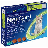 Таблетка NexGard Spectra бліх та кліщів для собак, 7.5-15 кг
