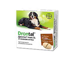 Таблетка від глистів для собак Bayer Дронтал Плюс XL