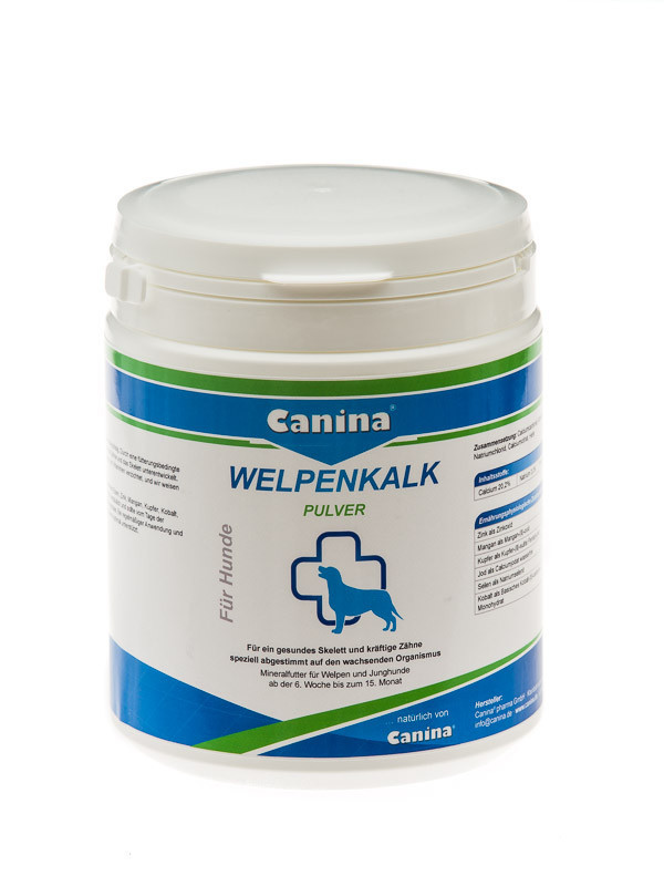 Вітамінний комплекс Canina Welpenkalk Pulver для цуценят загальнозміцнюючий, порошок, 300 г