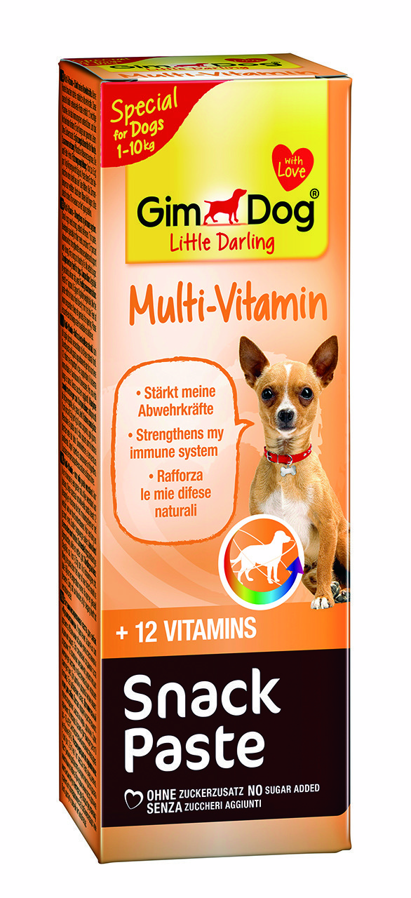 Витаминная паста GimDog Little Darling Multi-Vitamin Paste для собак мелких пород, 50 г - фото 2 - id-p658148886