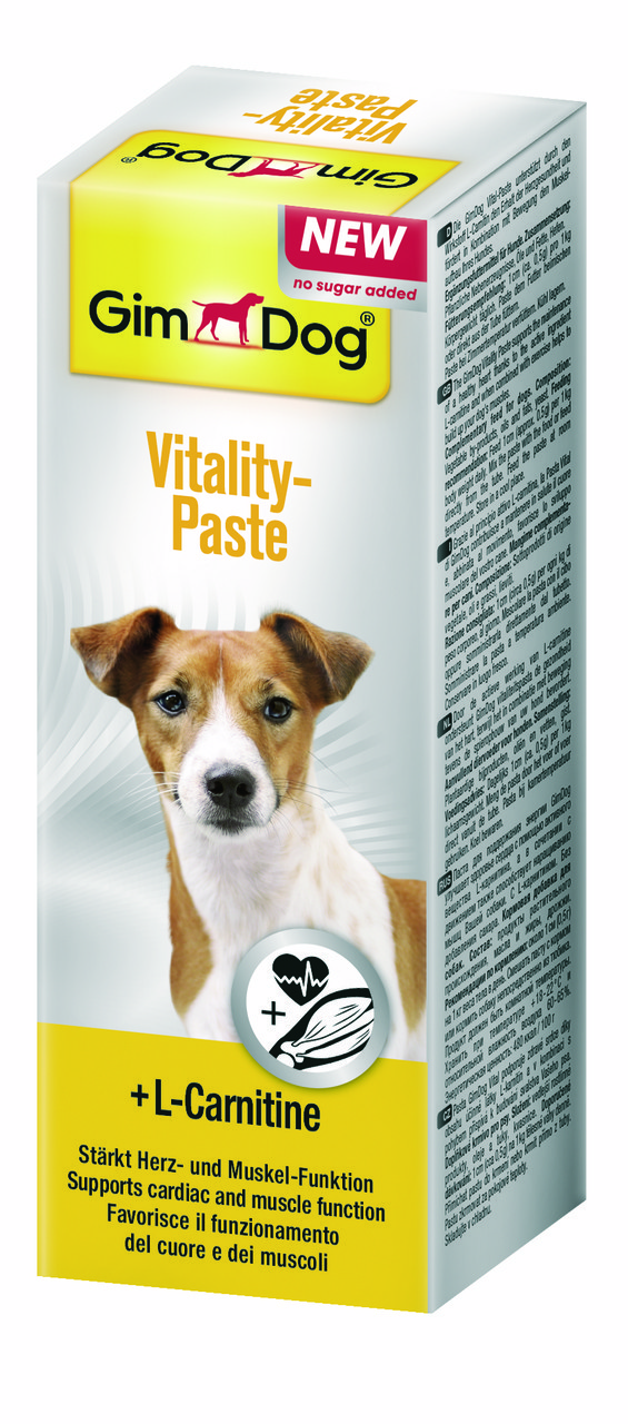 Витаминная паста GimDog Vitality Paste для собак с L-карнитином, 50 г - фото 2 - id-p658148887