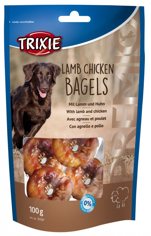 Ласощі Trixie Premio Lamb Chicken Bagels для собак з бараниною і куркою, 100 г
