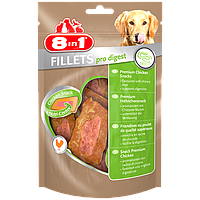 Куряче філе 8 in 1 Fillets Pro Digest для собак, поліпшення травлення, 80 г