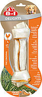 Кость 8 in 1 Delights Bone L для собак жувальна, з курячим м'ясом, 20 см