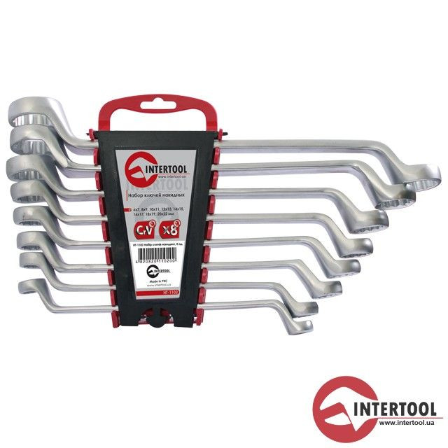 Набір ключів накидних Intertool HT-1102 8 шт