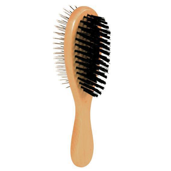 Щітка Trixie Brush масажна двостороння, нейлонова щетина, 23х6 см