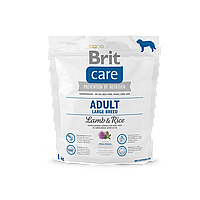 Сухий корм для дорослих собак великих порід Brit Care Adult Large Breed Lamb & Rice 1кг