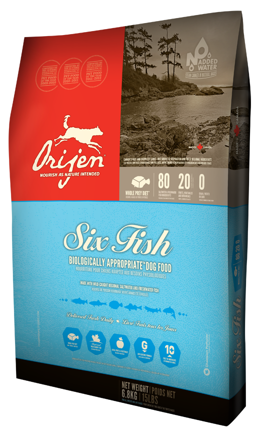 Сухий корм Orijen 6 Fresh Fish Dog 38/18 гіпоалергенний для дорослих собак всіх порід 11.4 кг
