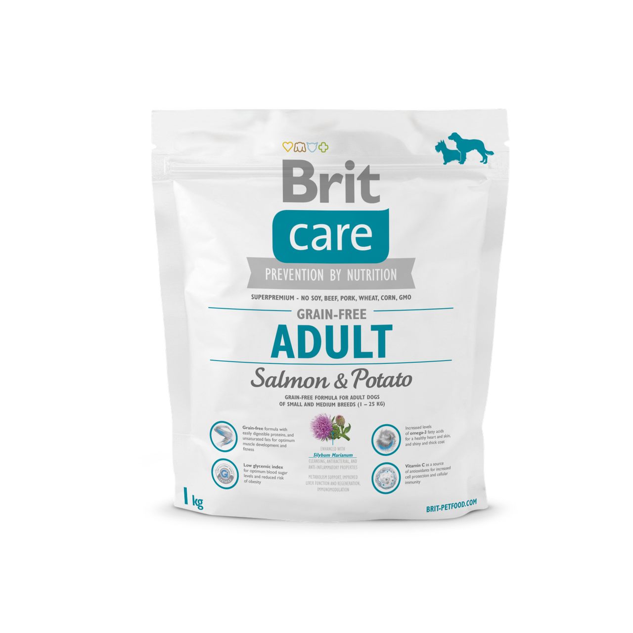 Сухий корм для собак вагою до 25 кг Brit Care GF Adult Salmon & Potato