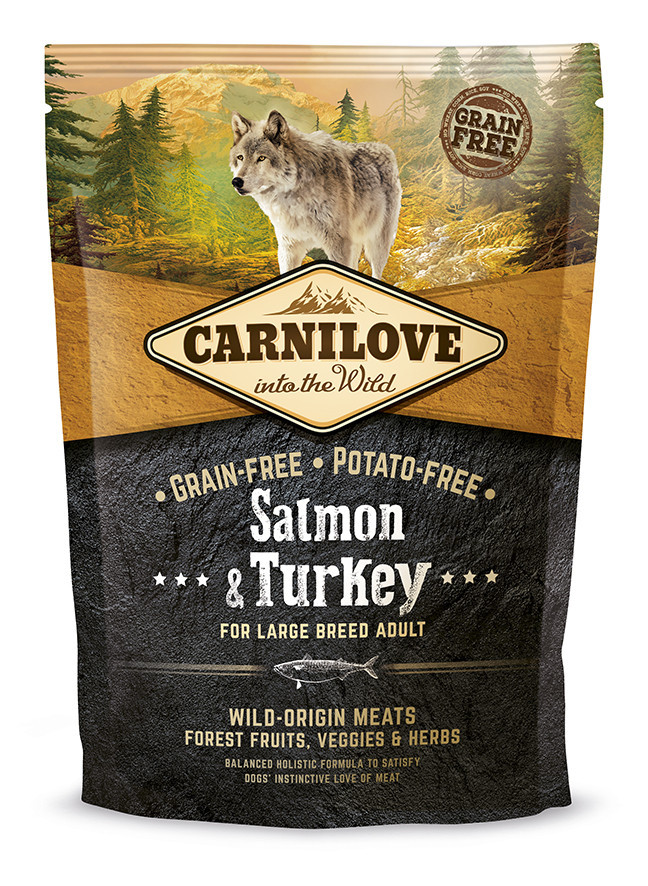 Сухий корм для дорослих собак великих порід Carnilove Salmon & Turkey Large Breed 1.5 кг