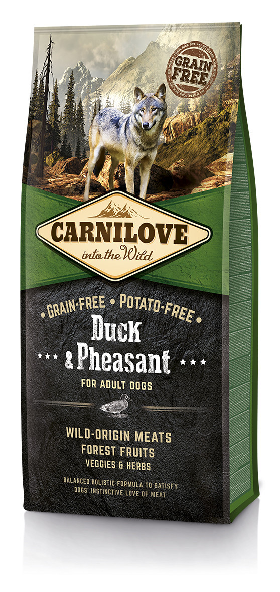 Сухий корм для дорослих собак Carnilove Duck & Pheasant з качкою і фазаном 12 кг